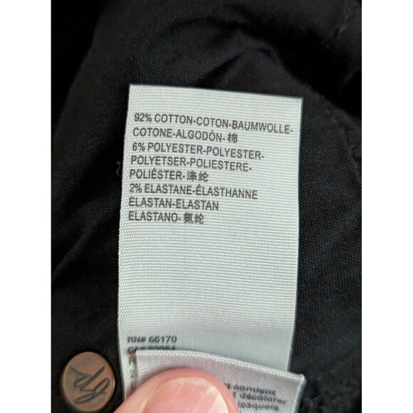 Free People We The Free CRVY Black Straight Leg Denim Jeans Size 6 - Picture 4 of 8